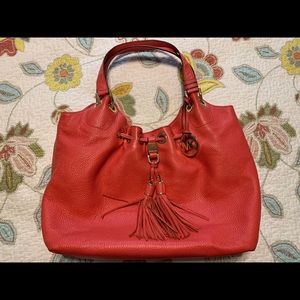 Coral Michael Kors gently used handbag